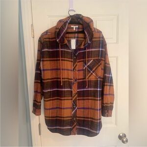 Maurices hooded lightweight flannel size 1X